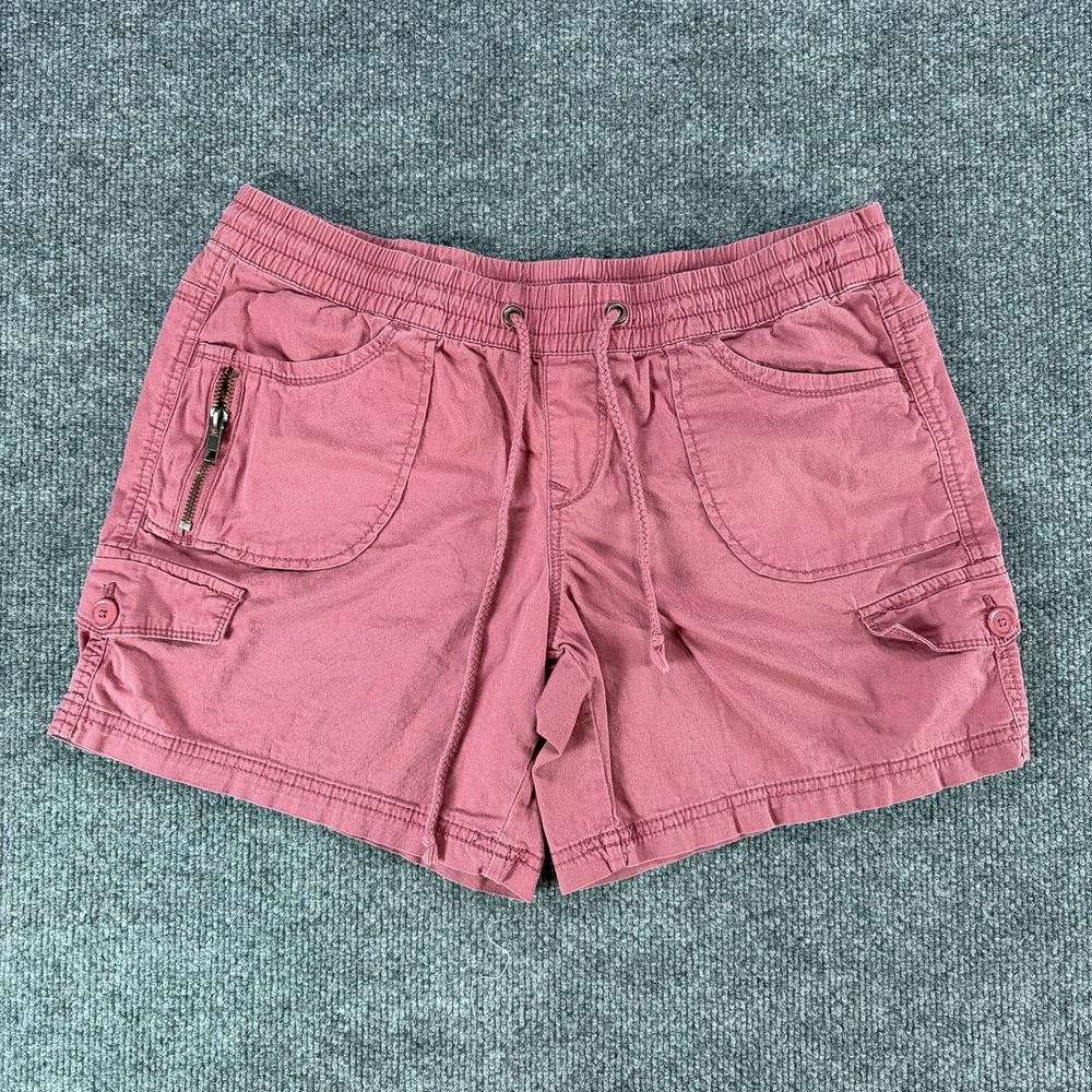 Y2K Unionbay Womens Dusty Rose Cargo Shorts Summer‎ Vacation Beach Pink Size M